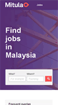 Mobile Screenshot of jobs.mitula.my