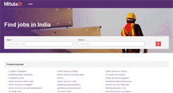 Desktop Screenshot of jobs.mitula.in
